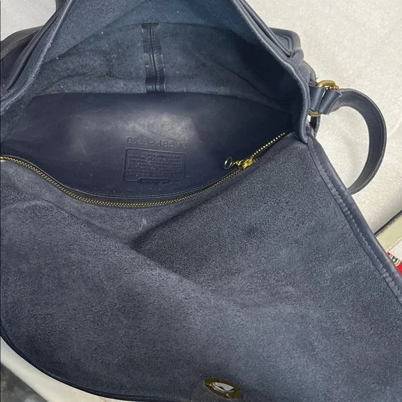 Coach 9790 City Bag Flap Navy Purse Crossbody - Picture 11 of 12